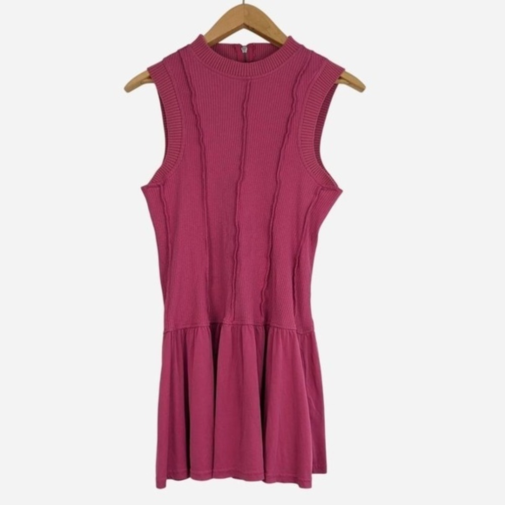 Daily Practice by Anthropologie Buzzer Beater Sleeveless Mini Dress Mauve Medium - Picture 4 of 9